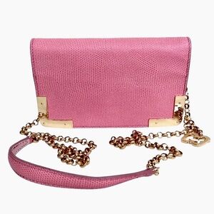 ERIC JAVITS NEW Cassidy Sm Leather Chain Flap